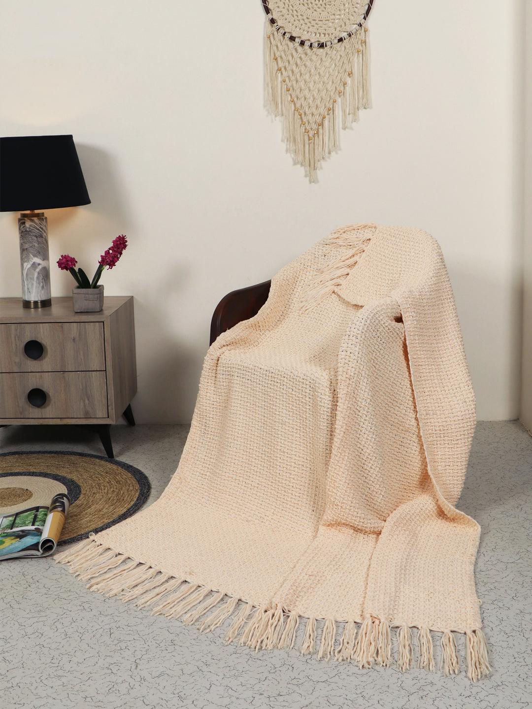 Cozy Loom Throw | Cream