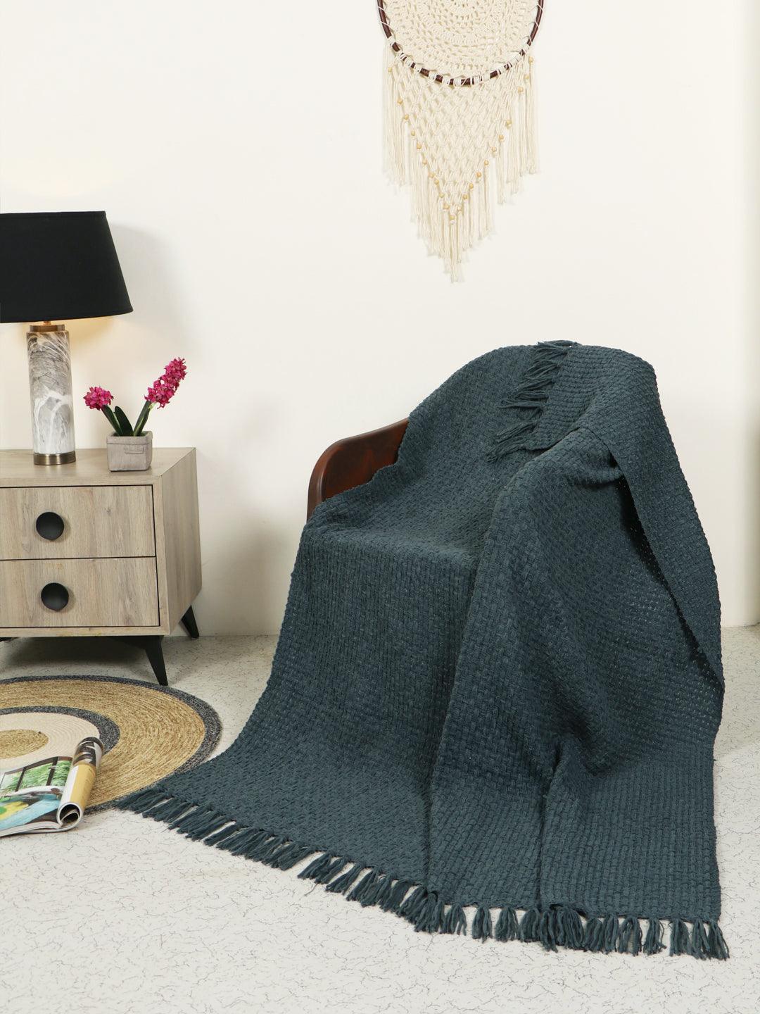 Cozy Loom Throw | Ocean