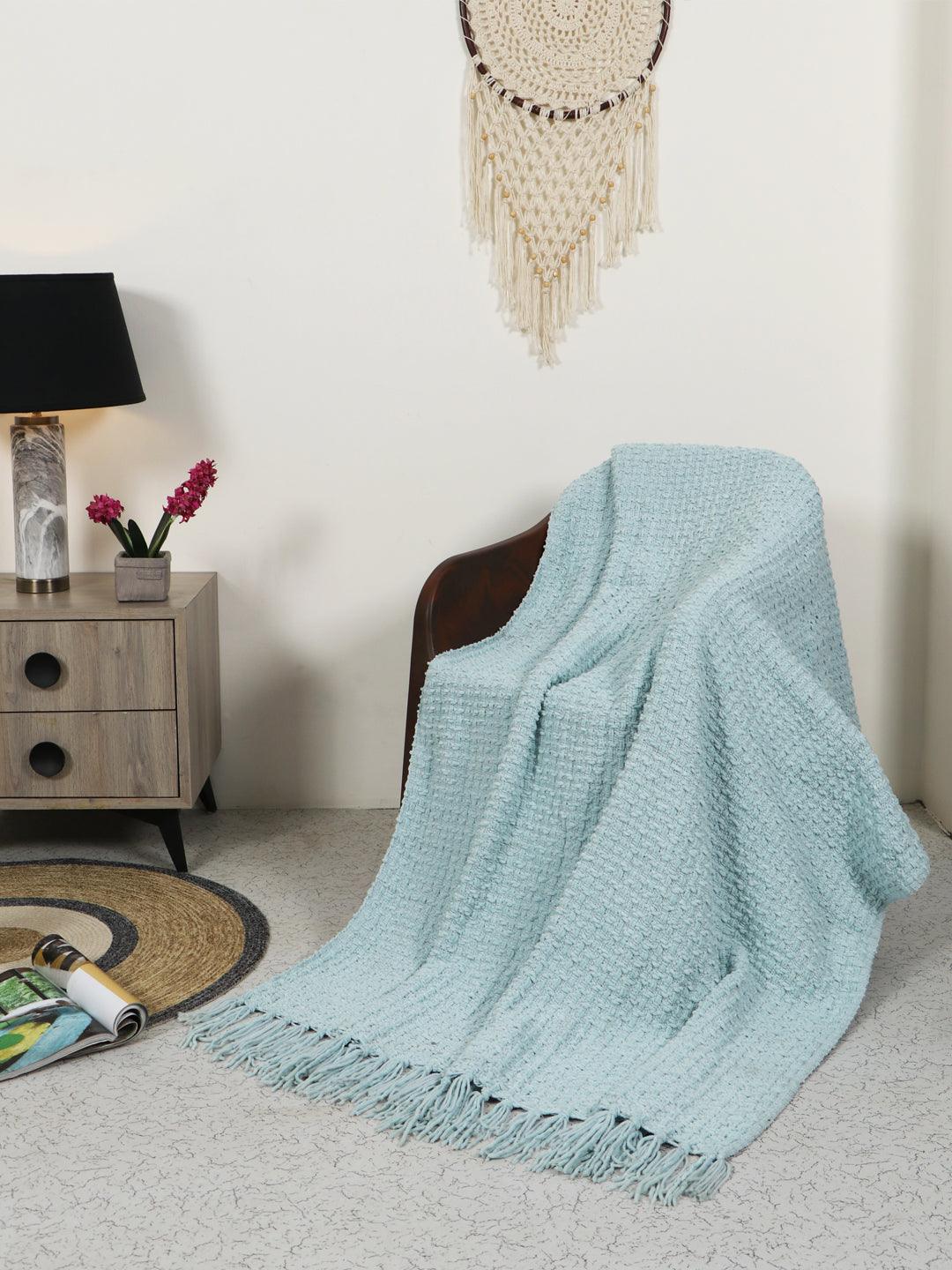 Cozy Loom Throw | Teal